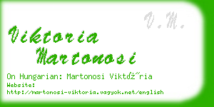 viktoria martonosi business card